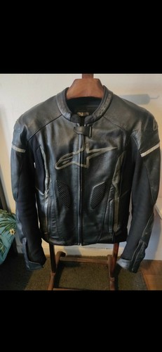 Blouson moto cuir alpinestars - cuir,